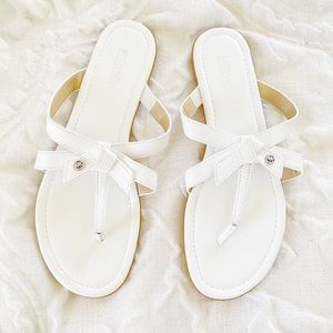Michael Kors White Leather Sandals Size 8 New